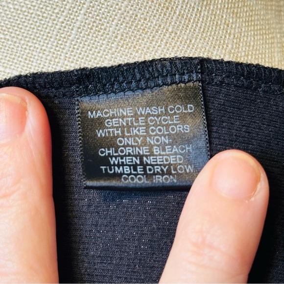 International Concepts Black Embellished Fitted Tank Top XL - Picture 7 of 7